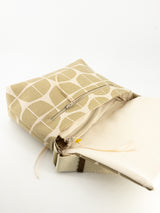 sac baby annā - série "nomura" kaki/ beige- tissu japonais contemporain