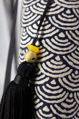 sac "Kumi"- motif "vague" - tissu traditionnel japonais
