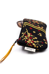 Etui à lunette - Madame Butterfly/noir- tissu Japonais