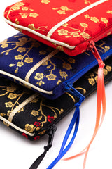 Etui à lunette - Madame Butterfly / 3 couleurs, doré- tissu Japonais