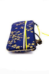 Etui à lunette - Madame Butterfly/bleu roi- tissu Japonais