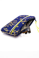 Etui à lunette - Madame Butterfly/bleu roi- tissu Japonais