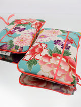 Pochettes M - TZUZUMI/rose fluo - tissu japonais
