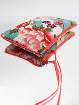 Pochettes M - TZUZUMI/rose fluo - tissu japonais