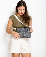 Sac baby annā floral indigo - tissu japonais