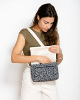 Sac baby annā floral indigo - tissu japonais