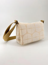 sac baby annā - série "nomura blanc" bandoulière bronze - tissu japonais contemporain