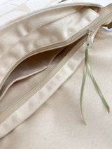 sac baby annā - série "nomura blanc" bandoulière bronze - tissu japonais contemporain