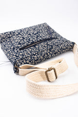 Sac baby annā floral indigo - tissu japonais