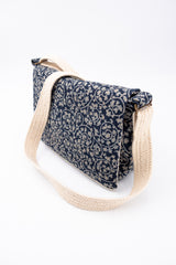 Sac baby annā floral indigo - tissu japonais