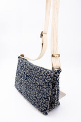 Sac baby annā floral indigo - tissu japonais