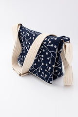 Sac "baby annā" - motif blossom bleu - tissu japonais