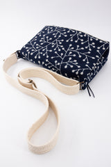 Sac "baby annā" - motif blossom bleu - tissu japonais