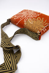 Sac "baby annā" - kiku/brique- tissu japonais