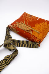 Sac "baby annā" - kiku/brique- tissu japonais