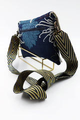 Sac "geisha" - blue kiku - tissu japonais