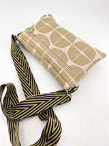 Sac "geisha" - série "nomura" sable - tissu japonais contemporain