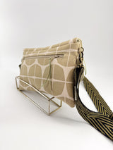 Sac "geisha" - série "nomura" sable - tissu japonais contemporain