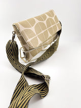Sac "geisha" - série "nomura" sable - tissu japonais contemporain