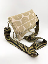 Sac "geisha" - série "nomura" sable - tissu japonais contemporain