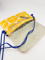 Sac "Geisha" -serie "nomura" jaune - tissu  japonais contemporain