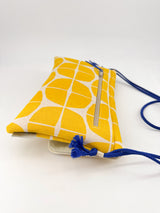 Sac "Geisha" -serie "nomura" jaune - tissu  japonais contemporain