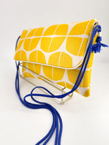 Sac "Geisha" -serie "nomura" jaune - tissu  japonais contemporain