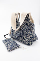 Sac Kawaï S - palme - tissu traditionnel japonais