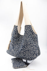 Sac Kawaï S - palme - tissu traditionnel japonais