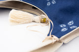 Sac Kawaï S - shibori bleu denim - tissu japonais