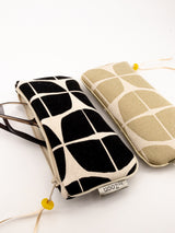 Etui à lunette - série "nomura" - tissu contemporain Japonais