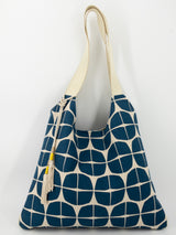 sac "Kumi"- serie "nomura bleu" - tissu contemporain japonais