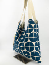 sac "Kumi"- serie "nomura bleu" - tissu contemporain japonais