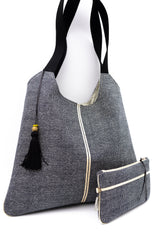 sac "Kumi"- motif samekomon - tissu traditionnel japonais