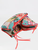étui lunettes - TZUZUMI / rose fluo - tissu japonais