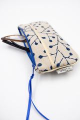 Étui Lunettes - "blossom" - tissu japonais fait main
