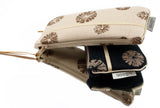 Etui lunettes - motif UNI - noir& blanc