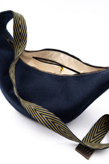 sac moon bag - indigo dark blue - tissu japonais