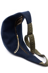 sac moon bag - indigo dark blue - tissu japonais