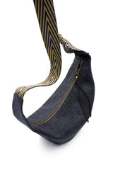 sac moon bag - Dark grey - tissu japonais