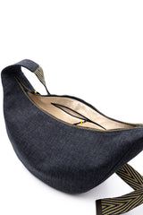 sac moon bag - Dark grey - tissu japonais