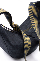 sac moon bag - Dark grey - tissu japonais