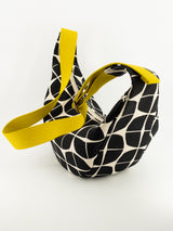 Sac "Moon bag" - série "nomura" noir - tissu japonais contemporain