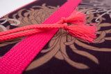 Housse ordinateur 11' - 13' - 15' au choix - motif Kiku/prune - tissu traditionnel japonais