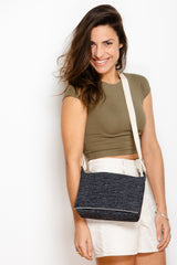sac baby annā -  motif rayures - tissu japonais