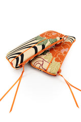 Etui à lunette - serie "kimono"orange - tissu Japonais