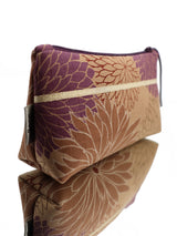 Trousses S,M,L  motif kiku beige/doré violet