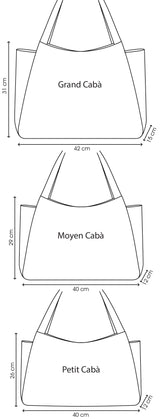 cabāzoon "yellow leaf" chevron - taille M