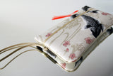 Pochettes S, M, L - série "white KOI " motif japonais traditionnel