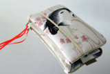 Pochettes S, M, L - série "white KOI " motif japonais traditionnel